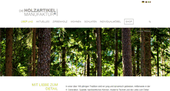 Desktop Screenshot of holzartikelmanufaktur.com